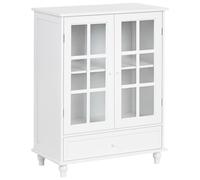 Buffet à 2 Portes avec Étagères et Tiroir Armoire Salon Chambre à Coucher Médite