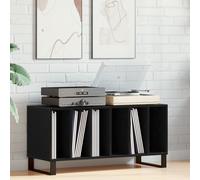 Buffet À Enregistrement Vidaxl Noir Chêne 100x38x48 Cm Bois D'ingénierie Noir