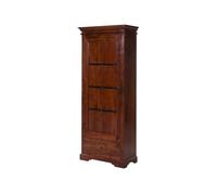 MASSIVMOEBEL24.DE Armoire - Bois Massif d'acacia laqué (Nougat) - Style Colonial - Oxford #900