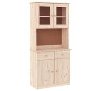 vidaXL Buffet ALTA en bois massif de pin 77x35x165 cm Marron
