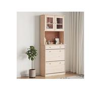 vidaXL Buffet ALTA 77x35x188 cm bois massif de pin 3187777 Beige G