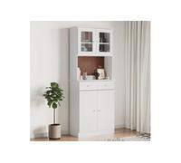 Buffet ALTA blanc 77x35x188 cm bois massif de pin Blanc G