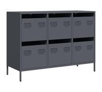vidaXL Buffet anthracite 101,5x39x73,5 cm acier laminé à froid, meuble de rangement, meuble de rangement de cuisine, meuble 851264