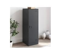 vidaXL Buffet haut Armoire placard Acier anthracite 34,5x39x107 cm