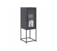 vidaXL Buffet anthracite 36x39x107 cm acier laminé à froid