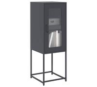 Buffet anthracite 36x39x107 cm acier laminé à froid meuble de rangement vidaXL