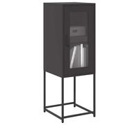 Buffet anthracite 36x39x107 cm acier laminé à froid meuble de rangement vidaXL