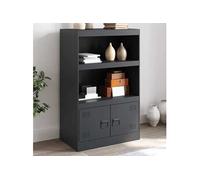 Vidaxl Buffet Anthracite 67x39x107 Cm Acier Gris