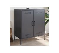 Buffet anthracite 68x39x79 cm acier842978