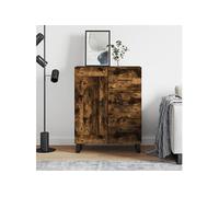 Vidaxl Buffet Chêne Fumé 69,5x34x90 Cm Bois D'ingénierie Multicolore
