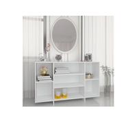vidaXL Buffet blanc 120x30x75 cm bois d'ingénierie