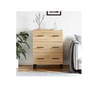 Vidaxl Buffet Chêne Sonoma 69,5x34x90 Cm Bois D'ingénierie Multicolore