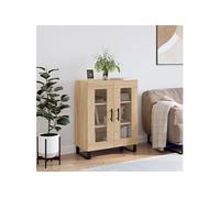 Vidaxl Buffet Chêne Sonoma 69,5x34x90 Cm Bois D'ingénierie Multicolore