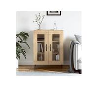 vidaXL Buffet Chêne Sonoma 69,5 x 34 x 90 cm Bois d'ingénierie Multicolore