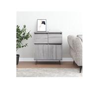 Buffet, Armoire avec Pieds, Meuble de Rangement, Organisateur de Salon Salle de Séjour Maison Intérieur, Sonoma Gris Bois d'Ingénierie 831122