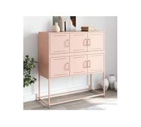 Buffet, Armoire avec Porte, Placard avec Rangement, Organisateur de Salle de Séjour Salon Maison Intérieur, Rose 846597