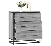 Buffet Armoire avec Rangement Salon Intérieur Bois d'Ingénierie et Métal vidaXL