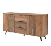 Buffet - Armoire de Rangement - 3 Tiroirs - 2 portes- Pour Salon Salle à Manger Chambre - 140x35x70cm