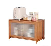 Buffet, Armoire de Rangement à Portes rabattables Motif rotin, Meuble de Rangement spacieux for Cuisine, Armoire empilable sur Pied, Dites Adieu au désordre sur Vos Plans de Travail(H-40,L-70_B)