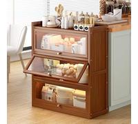 Buffet,Armoire de Rangement for Cuisine,Espace de Rangement à Plusieurs Niveaux,Permet d'organiser proprement Tout,des Services à thé aux Produits secs, idéal for Les espaces compacts(L-60CM)