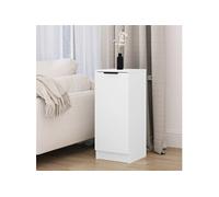 vidaXL Buffet Armoire de Rangement Meuble de Rangement Armoire Latérale Table de Chevet Salon Intérieur Blanc 30x30x70 cm Bois d'Ingénierie Blanc G