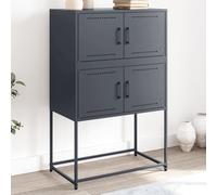 vidaXL Buffet anthracite 68,5x38,5x107 cm en acier
