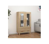 Vidaxl Buffet Chêne Sonoma 70x31x115 Cm Bois D'ingénierie Marron