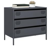 Vidaxl Buffet Anthracite 68x39x58,5 Cm Acier Laminé À Froid Multicolore