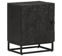 Buffet Armoire de Rangement Salon Noir Bois Massif de Manguier et Fer vidaXL