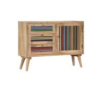 Buffet Armoire de Rangement Stockage Meuble de Rangement Commode Meuble pour Salon Salle de Séjour 100x30x75 cm Bois de Manguier Massif