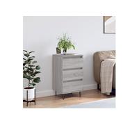 vidaXL Buffet sonoma gris 40x35x70 cm bois d'ingénierie 831098
