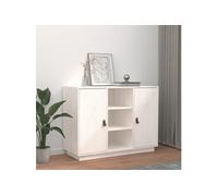 Buffet Armoire Placard Rangement Salon Marron Miel Bois Massif de Pin vidaXL