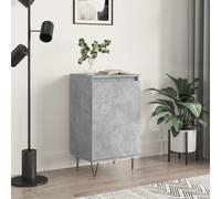 vidaXL Buffets 2 pcs, Armoires Latérales avec Porte et 2 Compartiments, Meubles de Rangement avec Pieds Salle de Séjour, Moderne, Gris Béton Bois d'Ingénierie