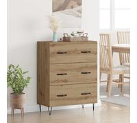 vidaXL Buffet Bois Ancien 69,5 x 34 x 90 cm Bois d'ingénierie et fer
