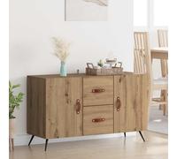 Vidaxl Buffet Chêne Artisanal 100 X 36 X 60 Cm Bois D'ingénierie