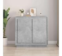 vidaXL Buffet blanc 80x34x75 cm bois d'ingénierie 819884