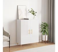 vidaXL Buffet Blanc brillant 69,5x34x90 cm Bois d'ingénierie
