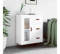 vidaXL Buffet blanc 69,5x34x90 cm bois d'ingénierie