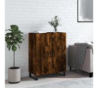 Vidaxl Buffet Chêne Fumé 69,5x34x90 Cm Bois D'ingénierie Multicolore