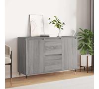 vidaXL Buffet Sonoma Gris - 104x35x70 cm - Bois d'ingénierie