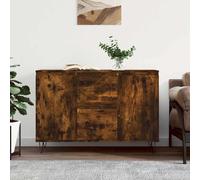 Vidaxl Buffet Chêne Fumé 104x35x70 Cm Bois D'ingénierie Marron