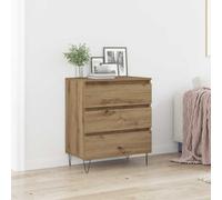 vidaXL Buffet armoire latérale meuble de rangement en bois d'ingénierie pour salon