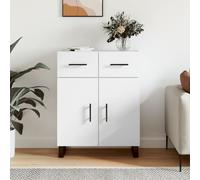 Buffet blanc 69,5x34x90 cm bois d ingénierie Blanc G