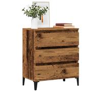 vidaXL Buffet Noir Chêne 60x35x70 cm Bois d'ingénierie