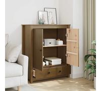 vidaXL Buffet 823517 Bois massif de pin Marron miel 83x41,5x100 cm
