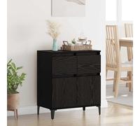Buffet Armoire Latérale Salle de Séjour Chêne Marron Bois d'Ingénierie vidaXL