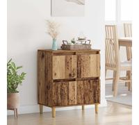 vidaXL Buffet Chêne noir Bois d'ingénierie 4 portes 60 x 35 x 70 cm