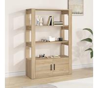 Vidaxl Buffet Chêne Sonoma 80x30x119,5 Cm Bois D'ingénierie Multicolore