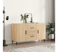 vidaXL Buffet noir chêne – Bois d'ingénierie 100 x 36 x 60 cm
