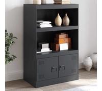 vidaXL Buffet 841669 - acier anthracite 67x39x107 cm - Gris G